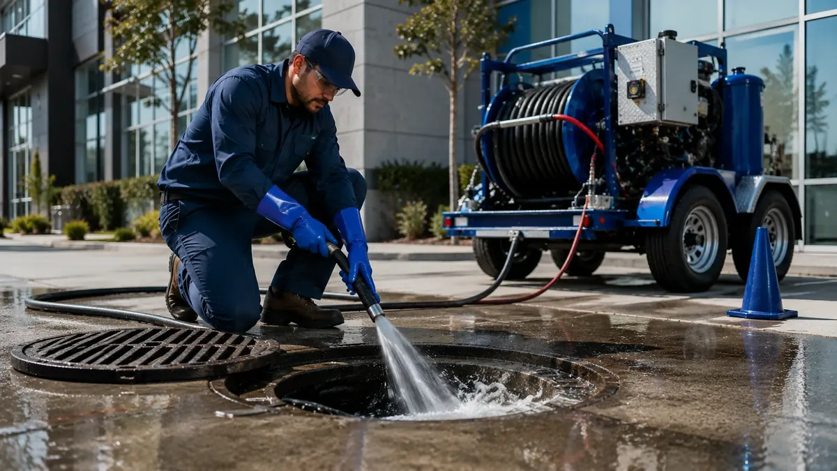 Commercial Hydro Jet Drain Cleaning in Farmersville
