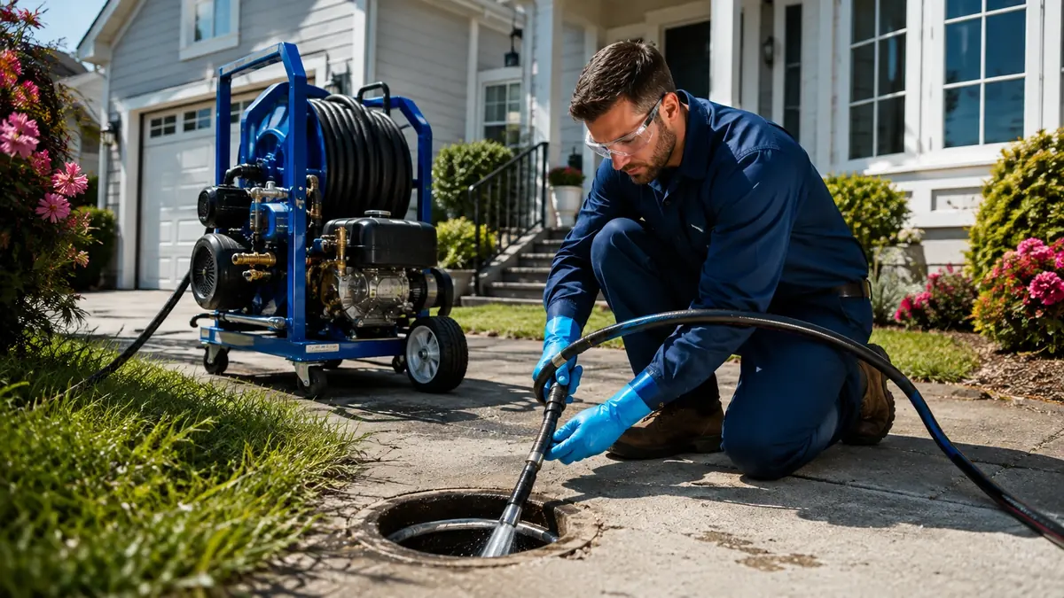 Residential Hydro Jet Drain Cleaning in Farmersville