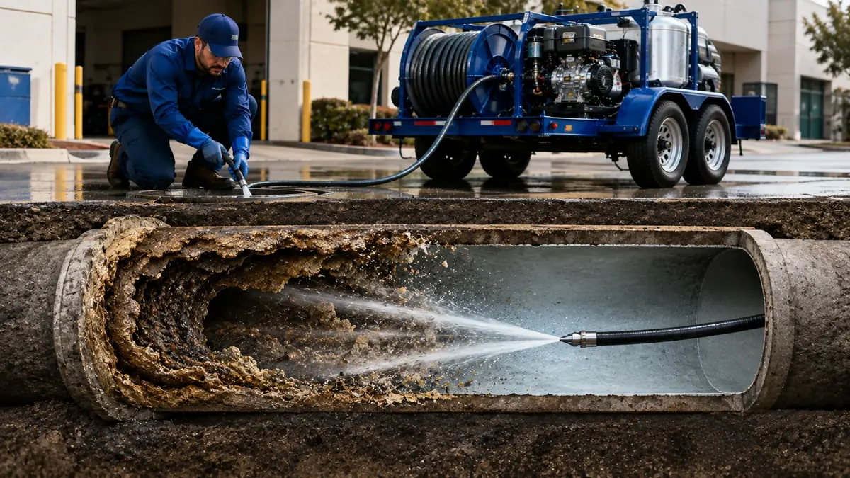 Sewer Pipe Descaling in Farmersville